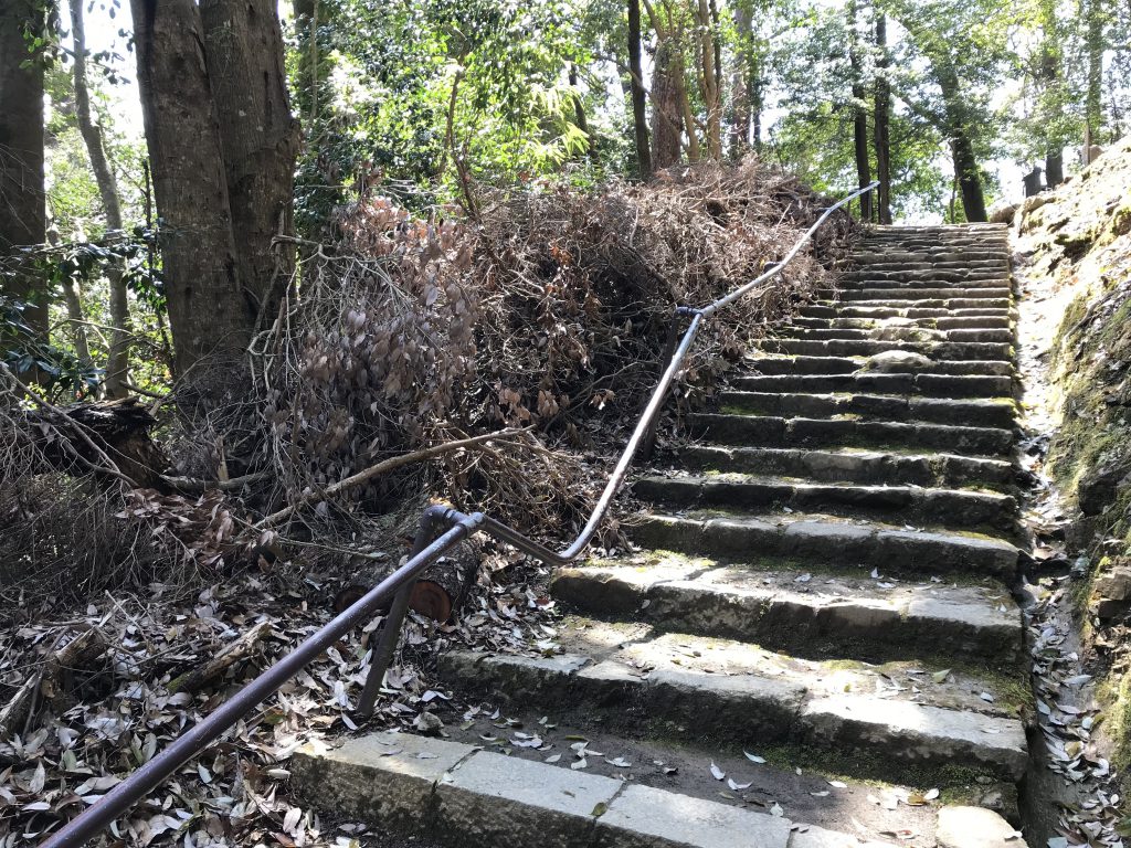Sturmschäden Kurama Tempel